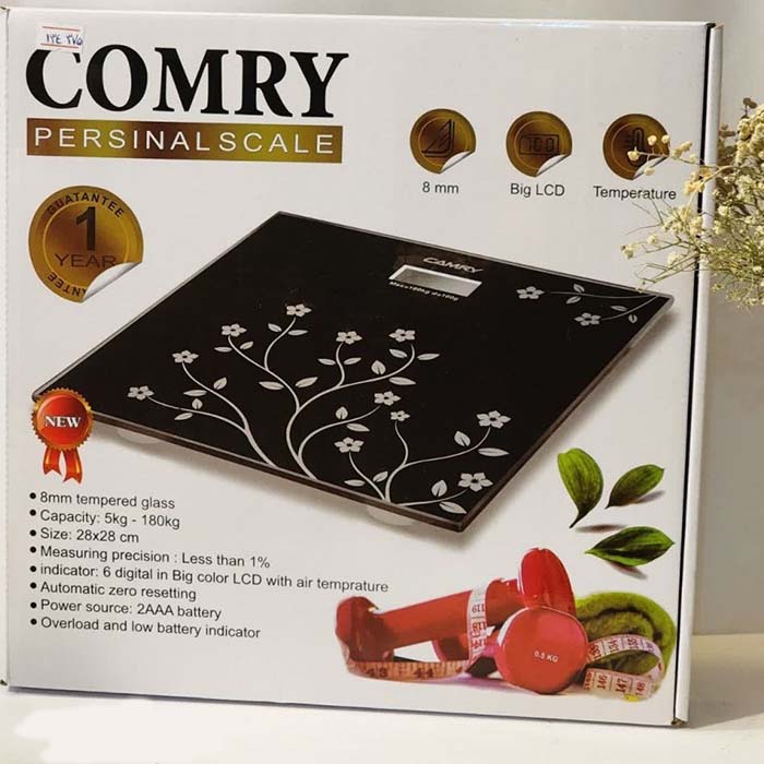 ترازو دیجیتال طرح‌دار 8 میلیمتری کمری comry